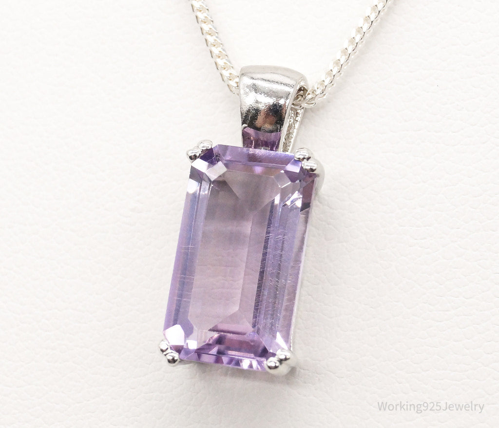 Vintage Amethyst Sterling Silver Adjustable Chain Necklace | Jewelry > Necklaces > Pendants | Wiccan Center