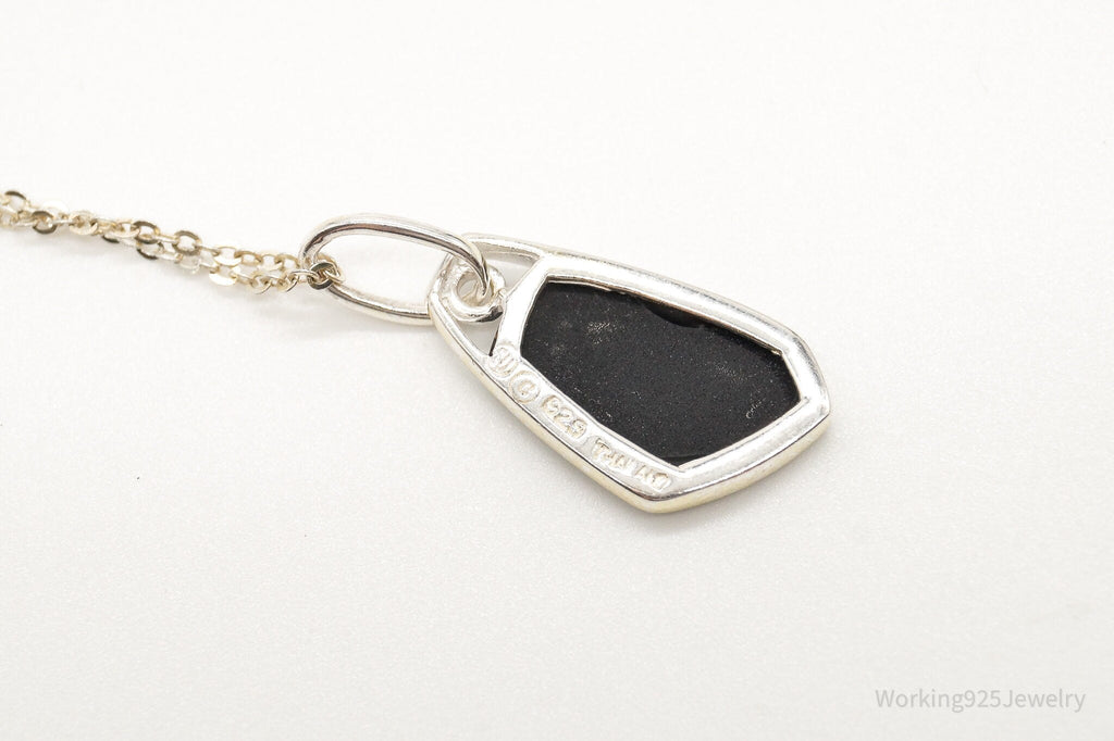 Vintage Black Onyx Sterling Silver Necklace | Jewelry > Necklaces > Pendants | Wiccan Center