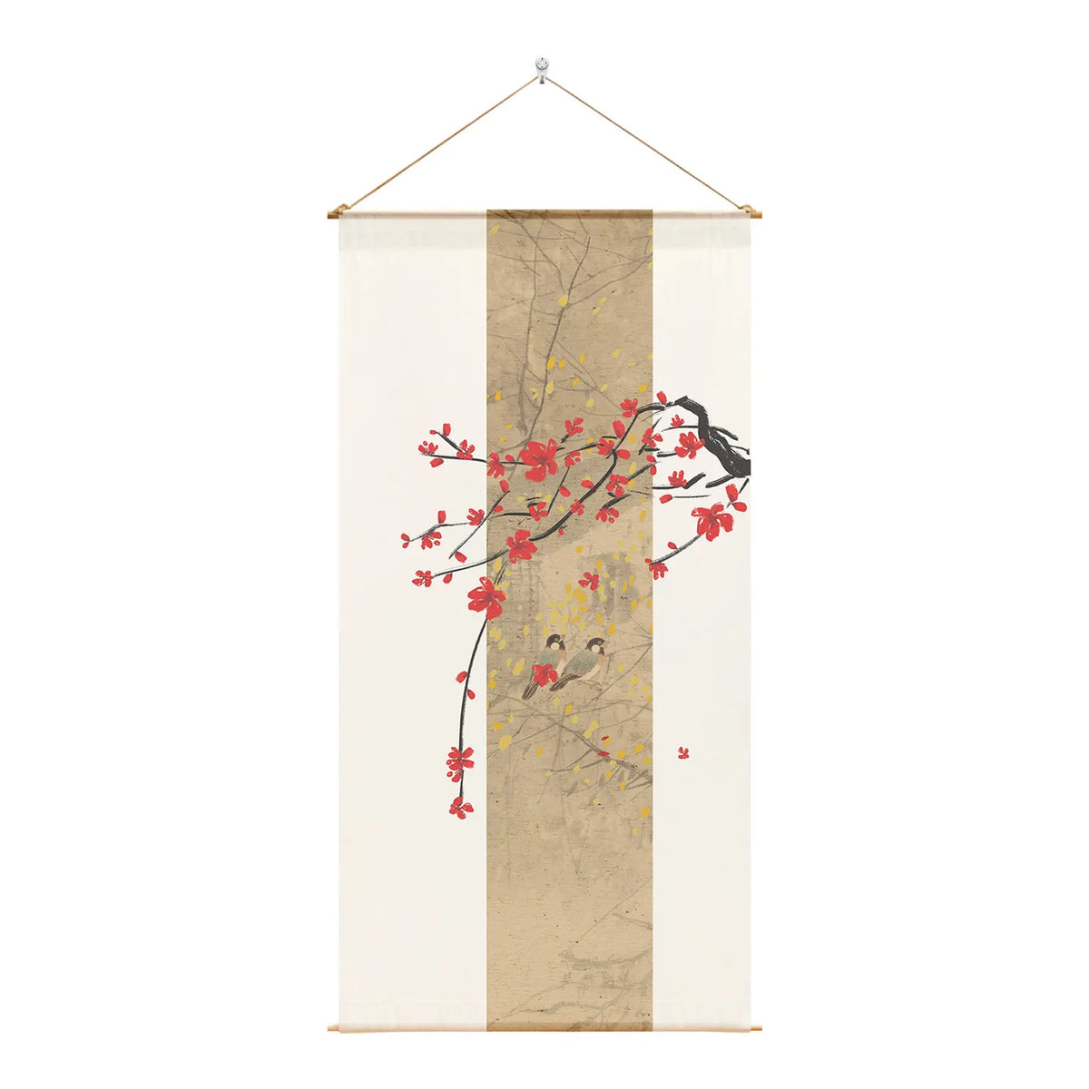 Japanese Zen Sheer Gauze Hanging Room Divider | Tea Room & Meditation Drape | Room Divider | Wiccan Center