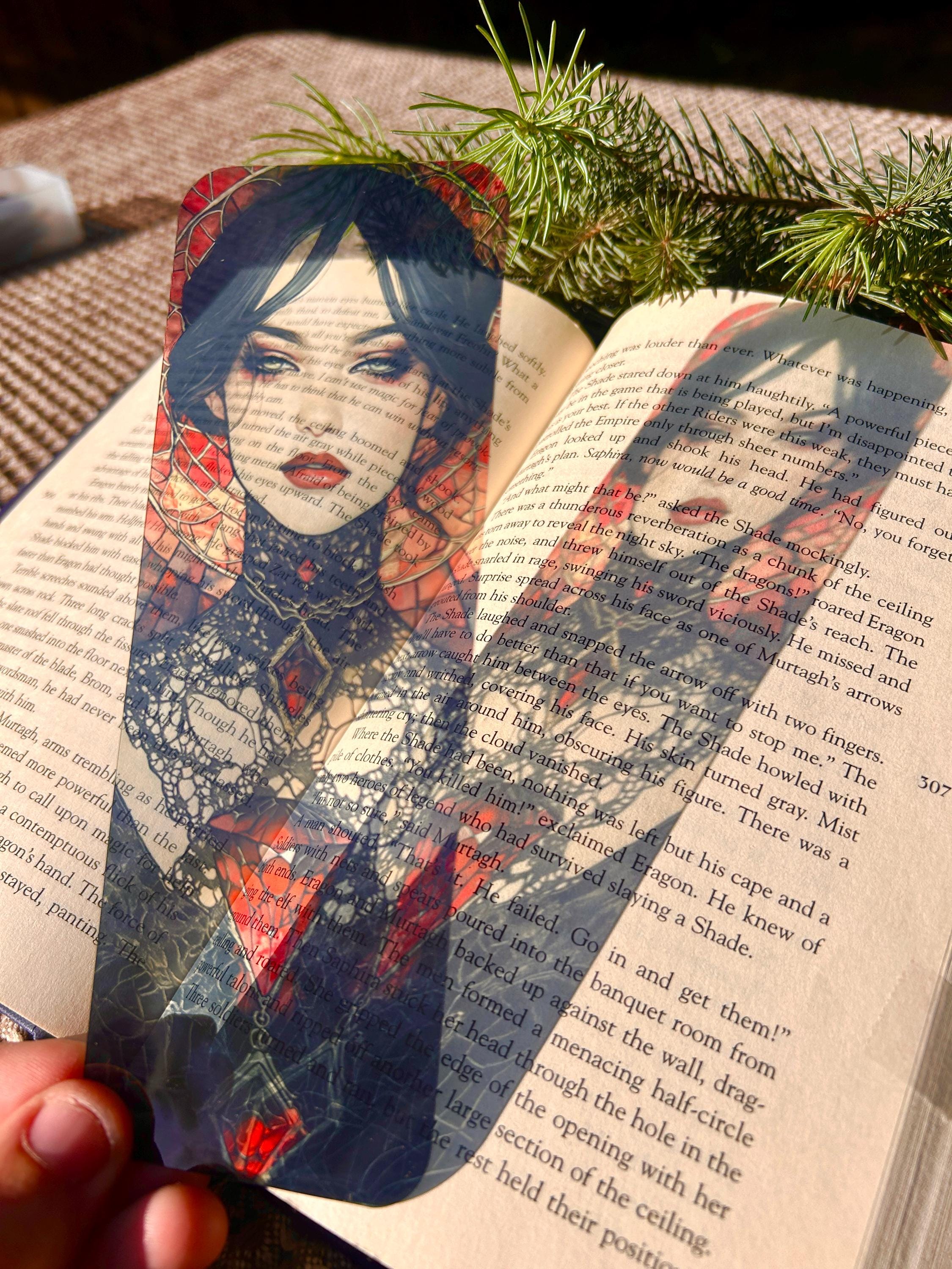 Gothic Lady Bookmark – Dark Victorian Vampire Bookmark for Book Lovers, Gothic Fantasy Gift, Mysterious Page Marker, Elegant Horror Art | | Wiccan Center