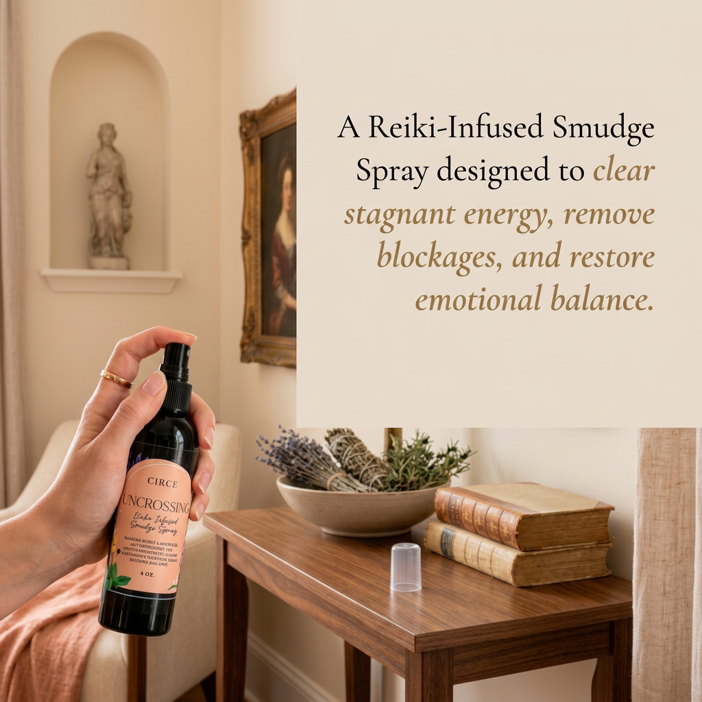 Uncrossing Smudge Spray – Energy Clearing & Spiritual Protection Mist | 4 oz | | Wiccan Center
