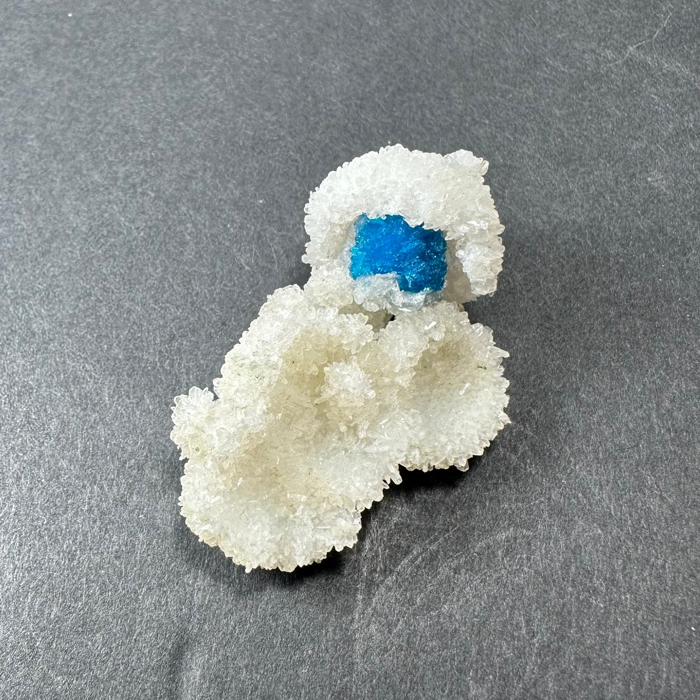 Cavansite Ball 'Floaters' on Stilbite MD | Minerals | Wiccan Center