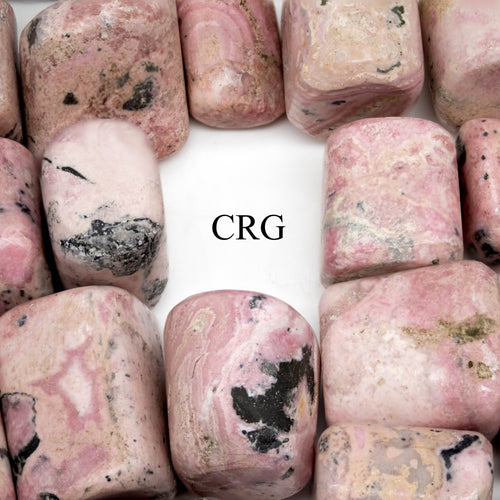 8 OZ LOT - Rhodonite Tumbled from India / 20-40MM AVG | Rhodonite | Wiccan Center