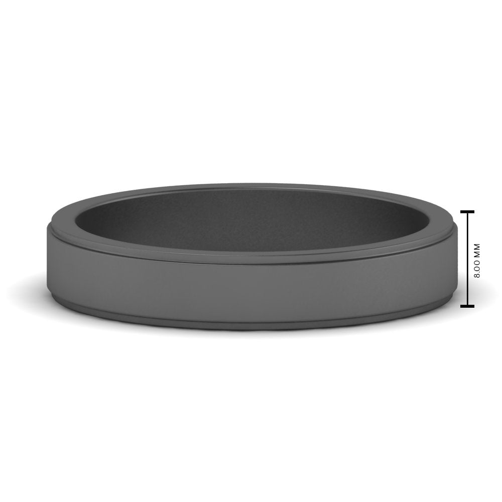 Simple Flat Wedding Band 4MM