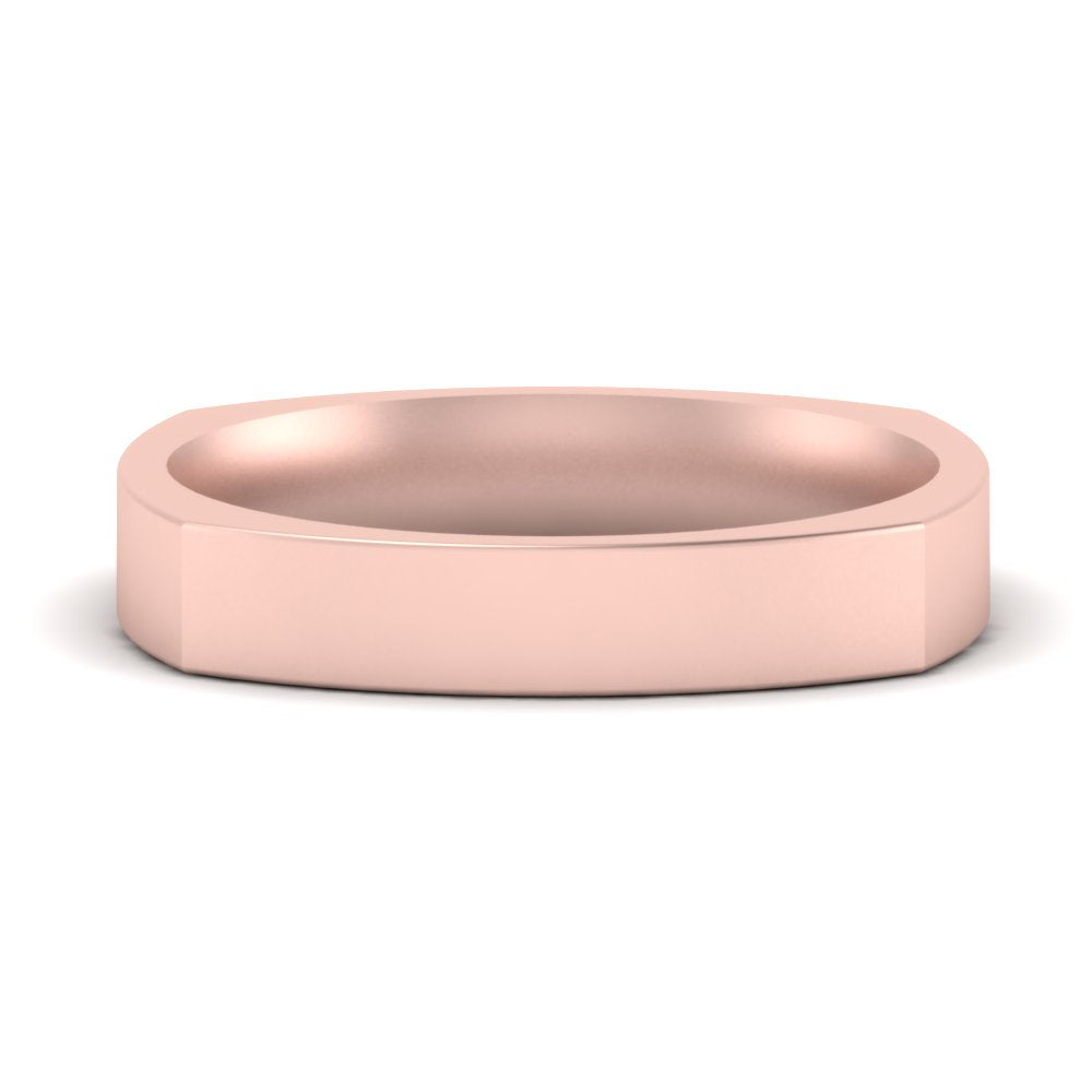 Square Comfort Fit Mens Wedding Band