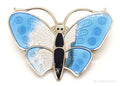 Vintage Norway Norse Butterfly Enamel Gold Wash Sterling Silver Pin Brooch | Jewelry > Brooches, Pins & Clips | Wiccan Center