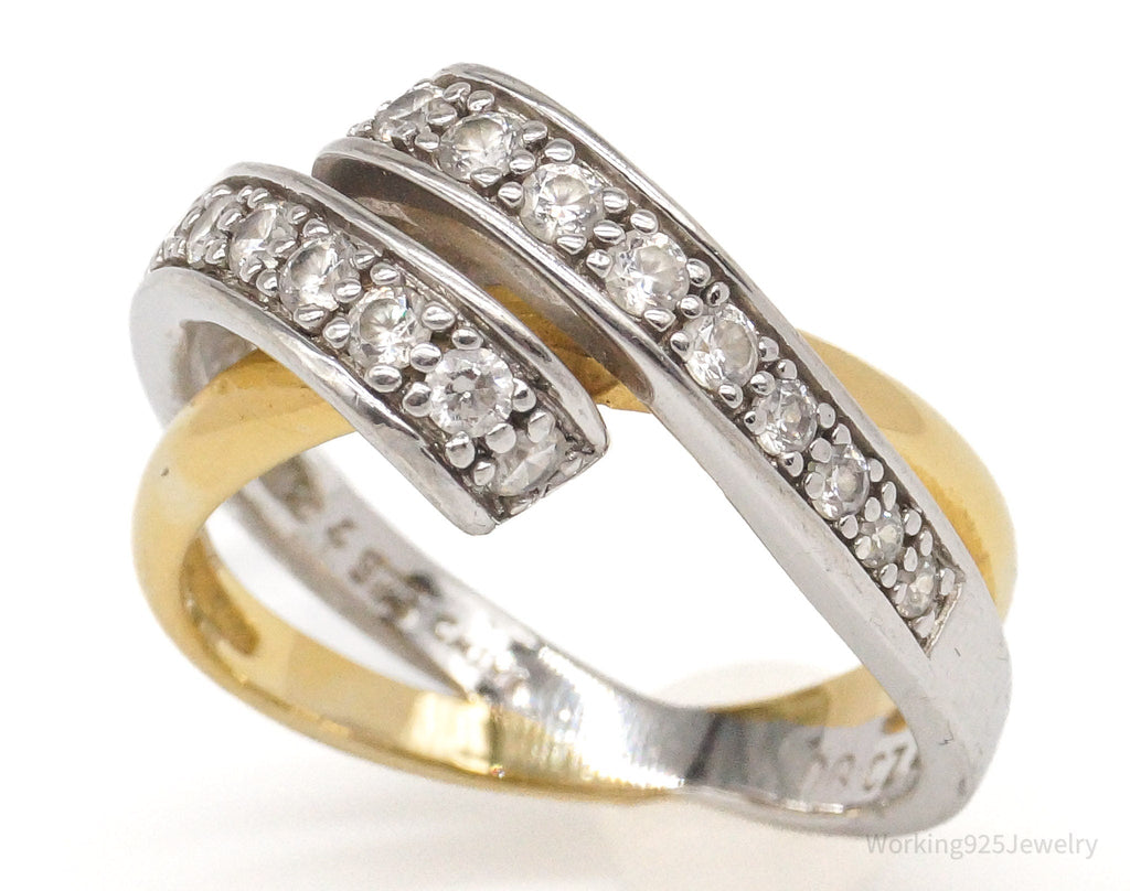 Vintage Cubic Zirconia Gold Vermeil Sterling Silver Ring - Size 7.25 | Jewelry > Rings | Wiccan Center