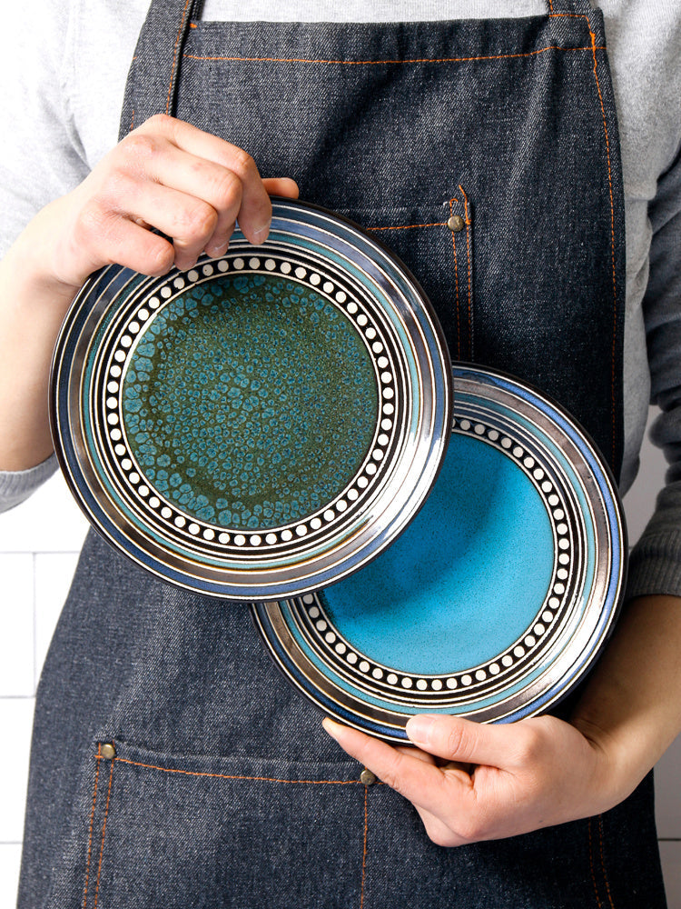 Vintage Japanese Style Ceramic Plates