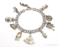 Antique Vintage Charms Sterling Silver Bracelet | Jewelry > Bracelets | Wiccan Center