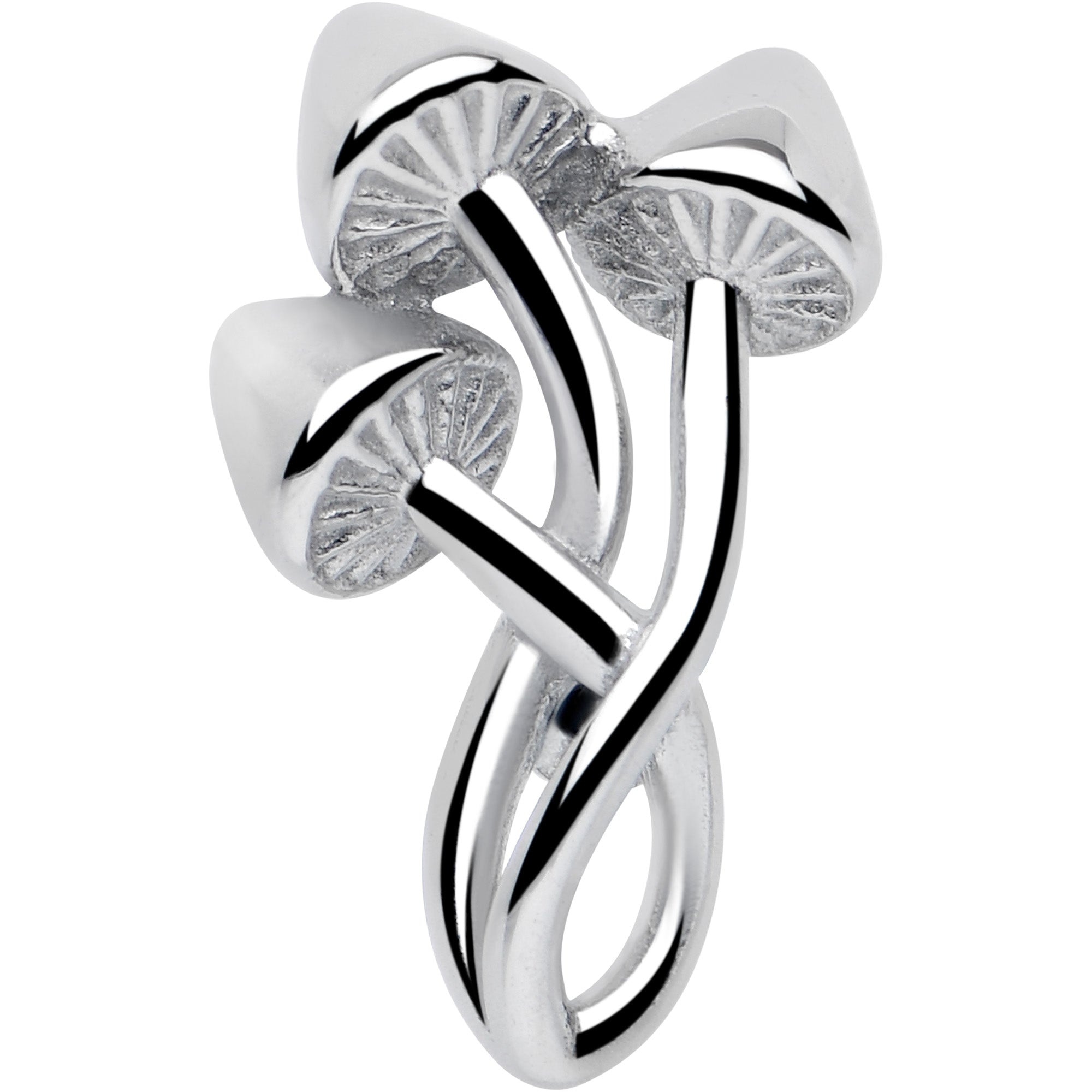 Trippy Mushroom Trio Barbell Tongue Ring | BARBELL Tongue | Wiccan Center