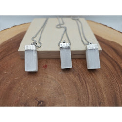 Selenite Crystal Necklace 1 Each W/Chain | Crystal Jewelry | Wiccan Center