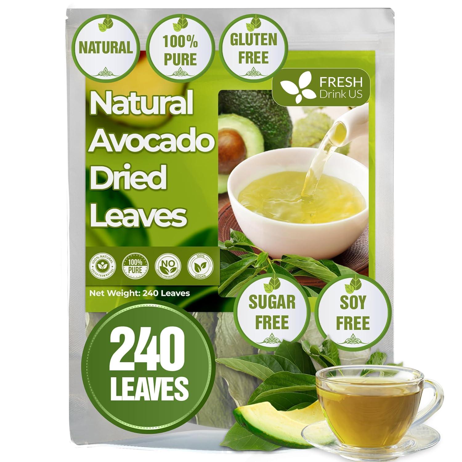 Natural Avocado Whole Leaves Dried, Tea Bags, 100% Pure from Avocado Leaves, Avocado Leaf Tea, Hojas de Aguacate Seca, No Additives, No Caffeine, Vegan | Tea | Wiccan Center