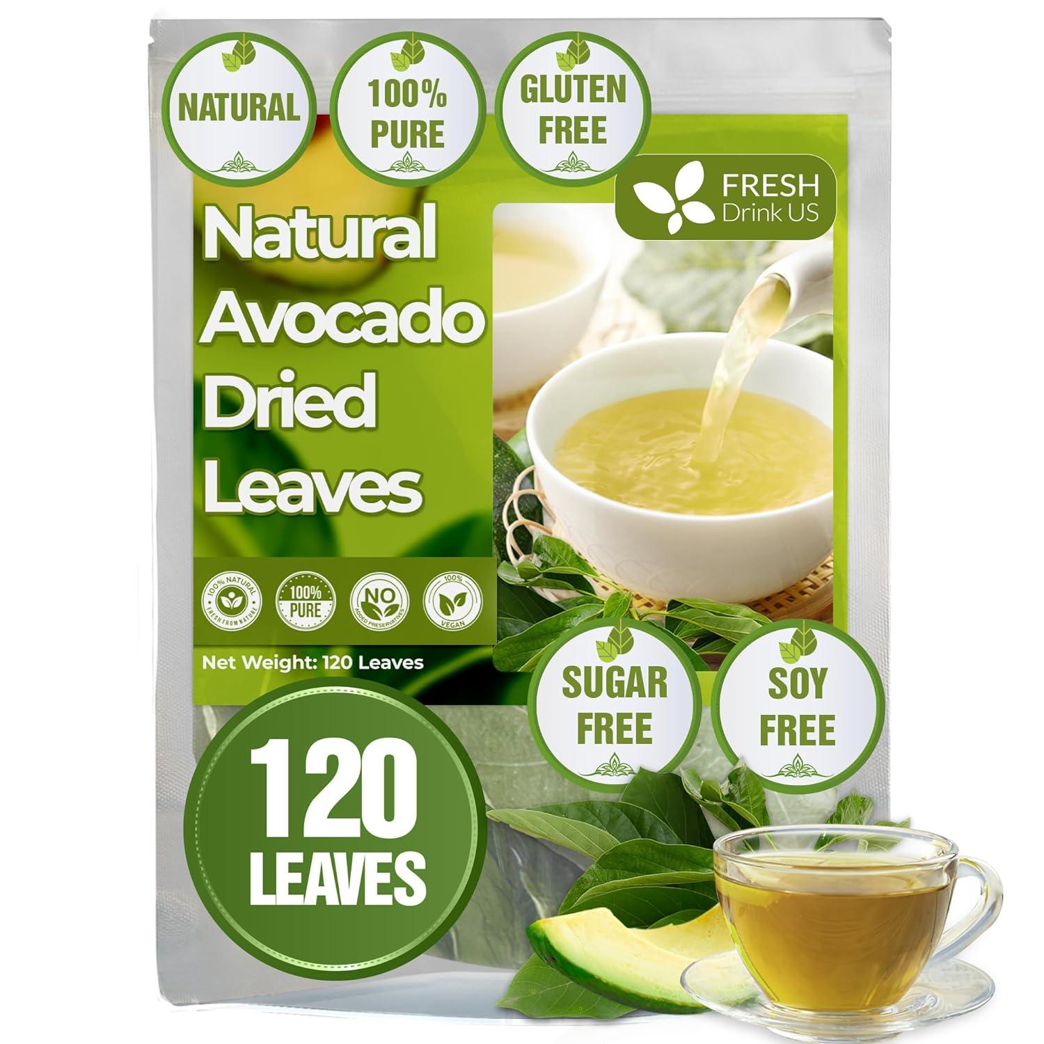 Natural Avocado Whole Leaves Dried, Tea Bags, 100% Pure from Avocado Leaves, Avocado Leaf Tea, Hojas de Aguacate Seca, No Additives, No Caffeine, Vegan | Tea | Wiccan Center