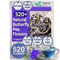 Premium Butterfly Pea Flowers, Tea Bags, 100% Natural and Pure from Butterfly Pea Flowers, Hand-made, Made With Natural Materials-Corn Fiber Tea Bag, Sugar/Caffeine/Gluten Free | Tea | Wiccan Center