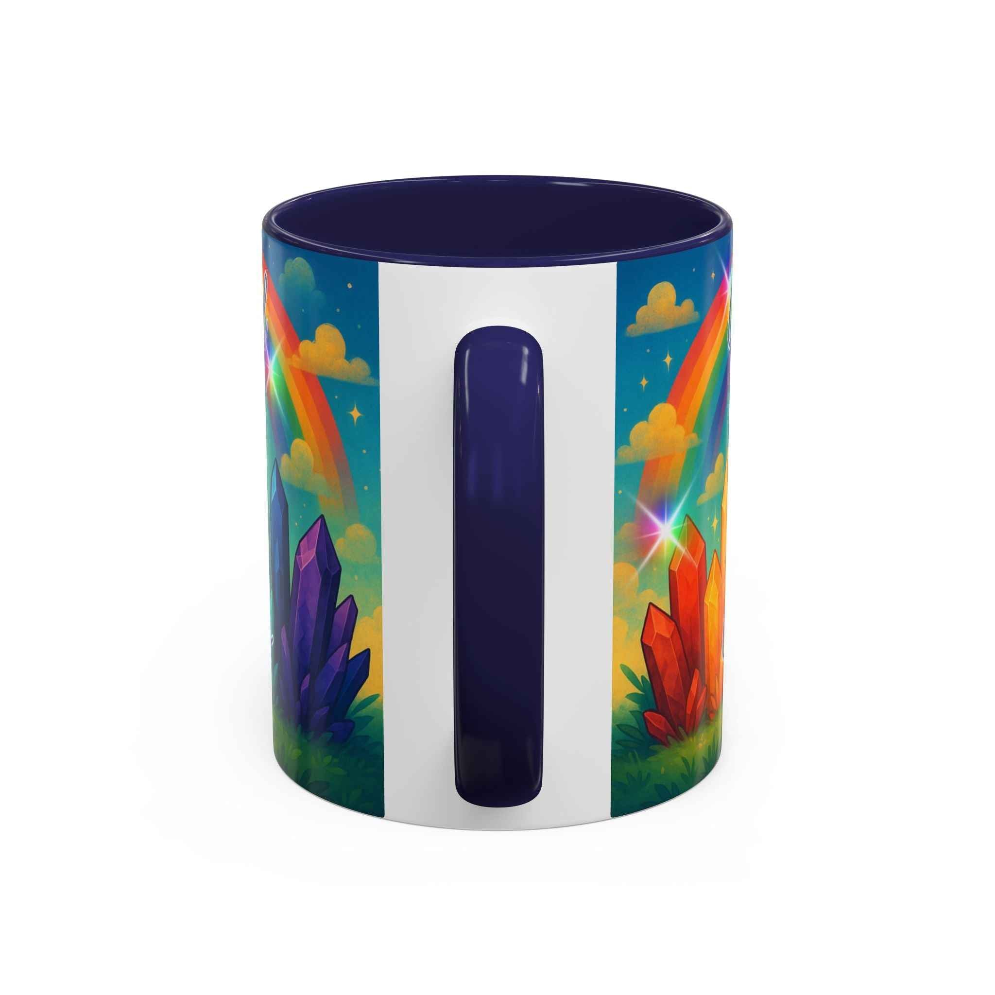 Coffee Mug - Rainbow Crystal Curious | Mug | Wiccan Center