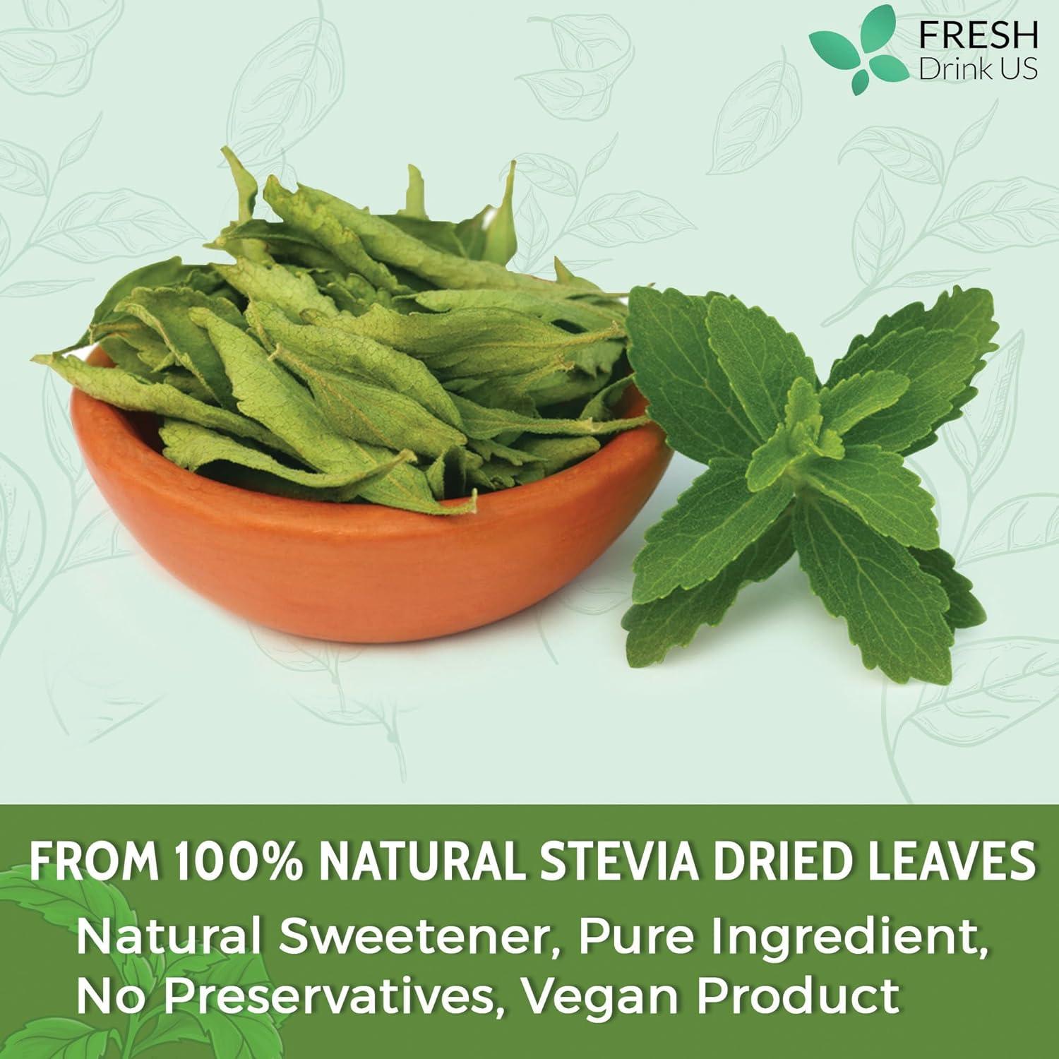 Stevia Leaf, Whole Dried Leaves, Tea Bags, Powder, 100% Natural and Pure from Stevia Leaves. Sugar Substitute for Tea, Coffee. Loose Leaf Stevia Herbal Tea. Zero Calorie Sweetener. No Sugar, No Caffeine, No Gluten, Vegan. | Tea | Wiccan Center