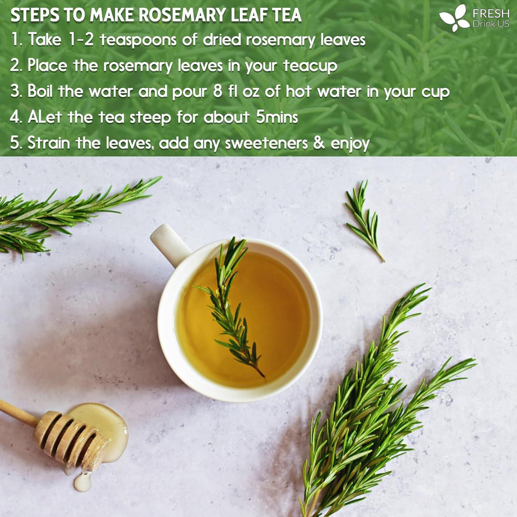 Premium Rosemary Leaves, Tea Bags, Powder, 100% Natural & Pure from Dried Rosemary Leaves, No Additives, No Caffeine, Vegan. Dried Rosemary Herb, Perfect for Seasoning, Spice Blends for Grilling & Cooking | Tea | Wiccan Center