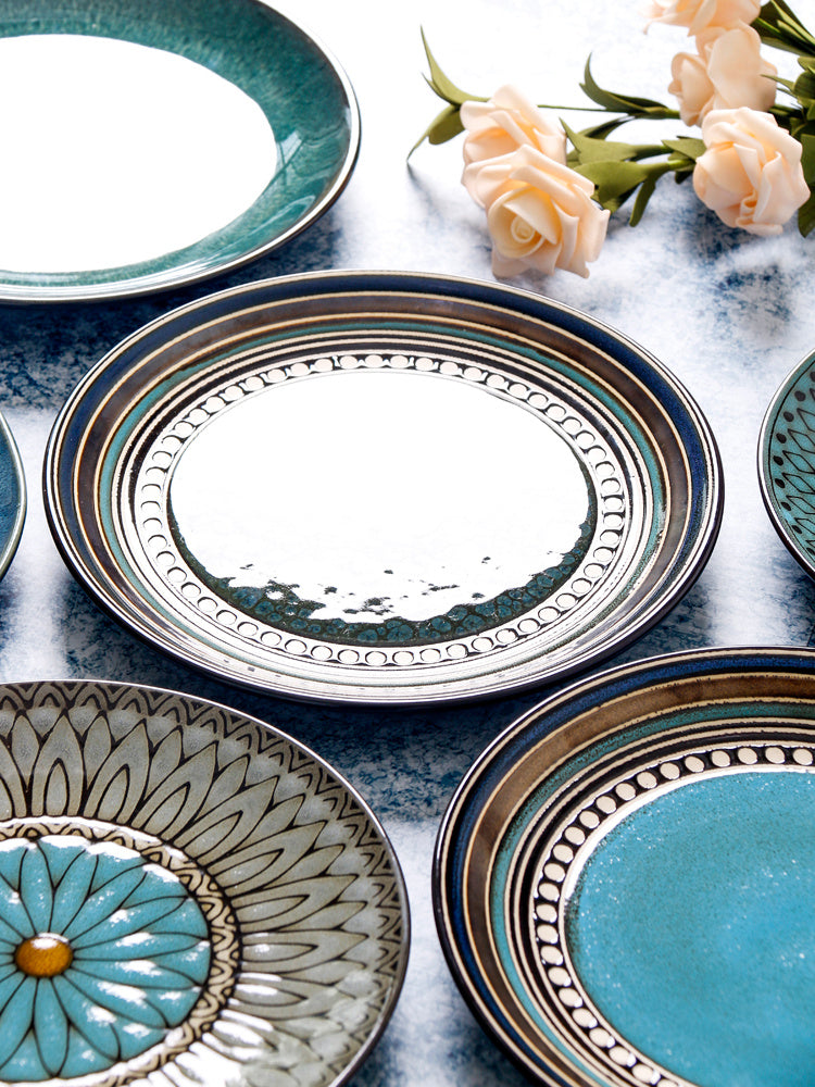Vintage Japanese Style Ceramic Plates
