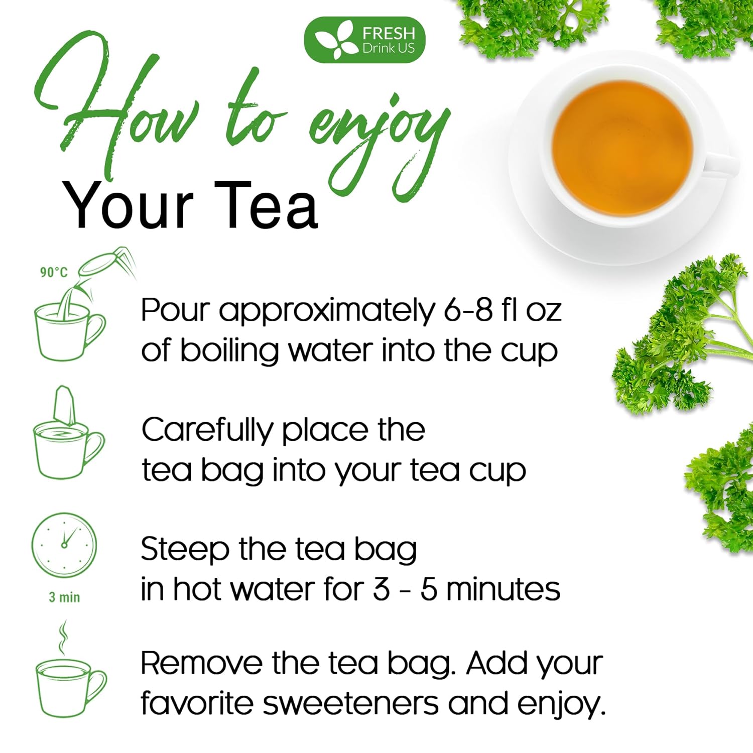 Premium Parsley Leaf Tea Bags, 100% Natural & Pure from Parsley Leaves. | | Wiccan Center