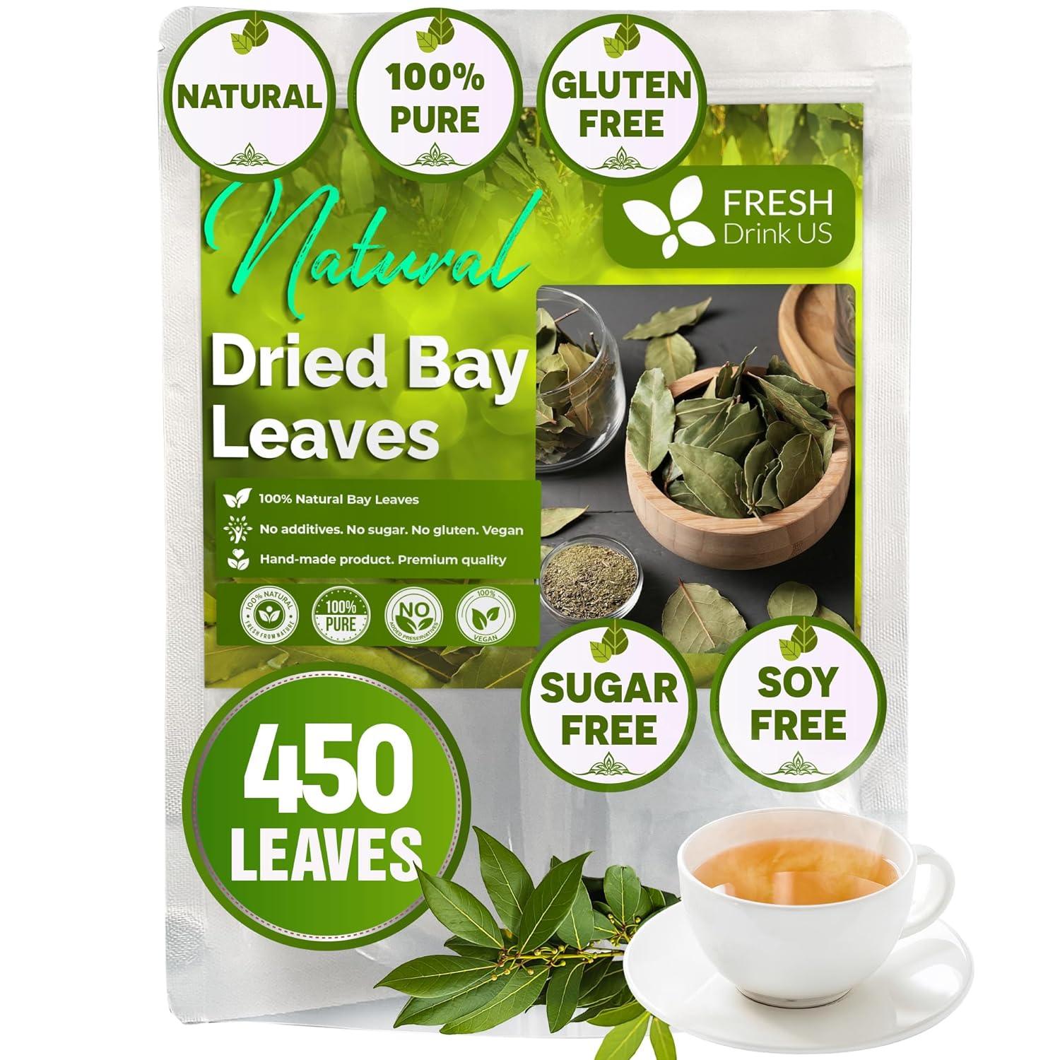 Premium Dried Bay Leaves, Tea Bags, Powder, Bay Leaves Spice, Whole Nice Leaves, Wildcrafted, Fresh Harvested, Bay Leaves For Cooking, Sugar-Free, Gluten Free, Caffeine Free, Vegan | Tea | Wiccan Center