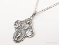 Antique Mary Pray For Us Sterling Silver Necklace | Jewelry > Necklaces > Pendants | Wiccan Center