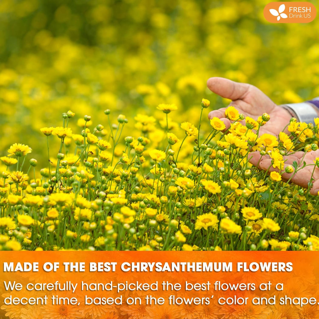 Premium Chrysanthemum Flowers, Chrysanthemum Herbal Tea, No Additives, No Caffeine, Vegan | Tea | Wiccan Center