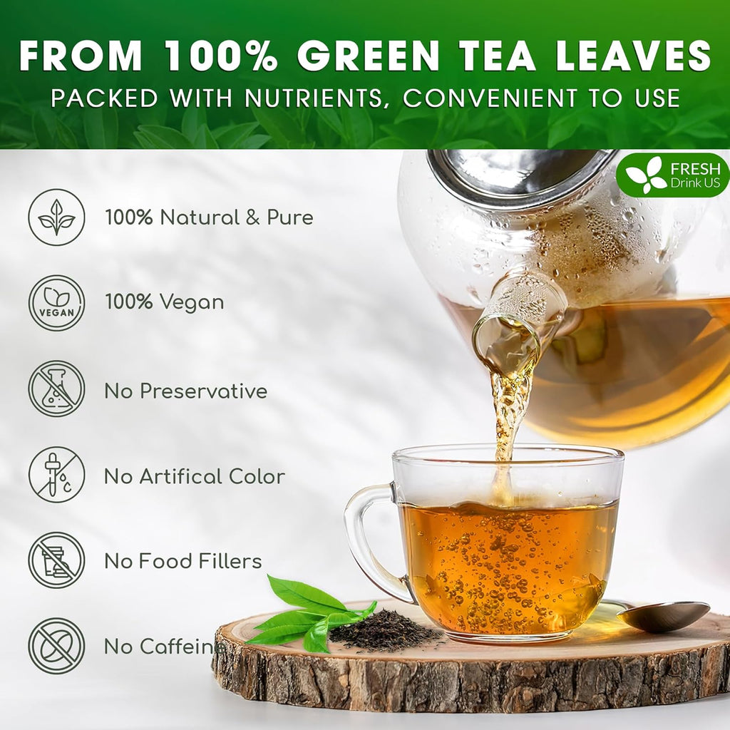 Premium Green Tea Bags, 100% Natural & Pure from Green Tea. Green Herbal Tea. No Sugar, No Gluten, Vegan | Tea | Wiccan Center