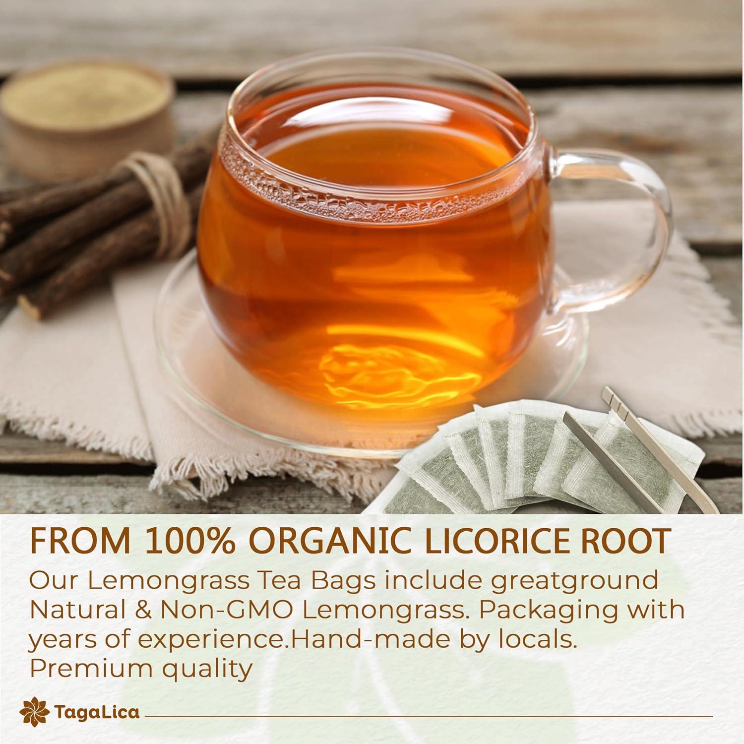 Premium Licorice Root Tea Bags, 100% Natural, Pure Licorice Root, Eco-Conscious Tea Bags, Licorice Root Herbal Tea, Licorice Root Tea. No Sugar, No Caffeine, No Gluten, Vegan | Tea | Wiccan Center