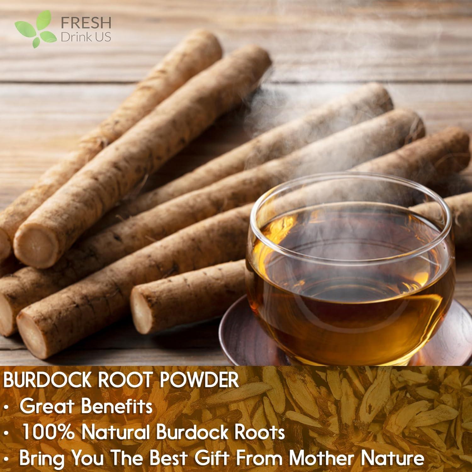 Burdock Root Powder, Burdock Root Extract, 100% Natural & Pure from Burdock Root, Burdock Root Herbal Tea, No Additives, No Caffeine, Vegan | Tea | Wiccan Center