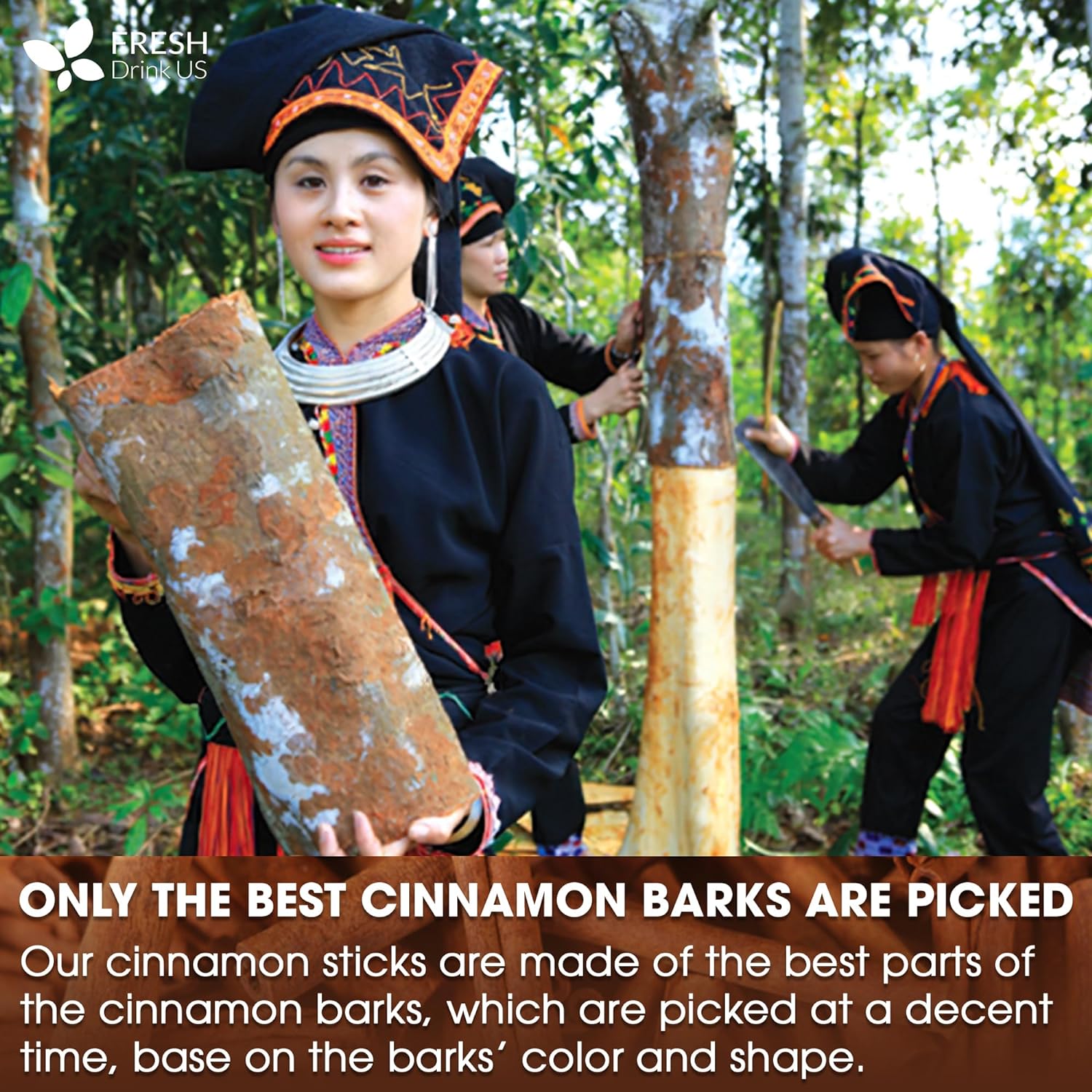 Cinnamon Sticks, Whole Sticks, 100% Natural & Pure Cinnamon Inner Bark, Raw Cinnamon Spice Flavor & Strong Aroma, Cinnamon Spice Herbal Tea, Perfect for Warm Beverages, No Additives, Vegan | Tea | Wiccan Center