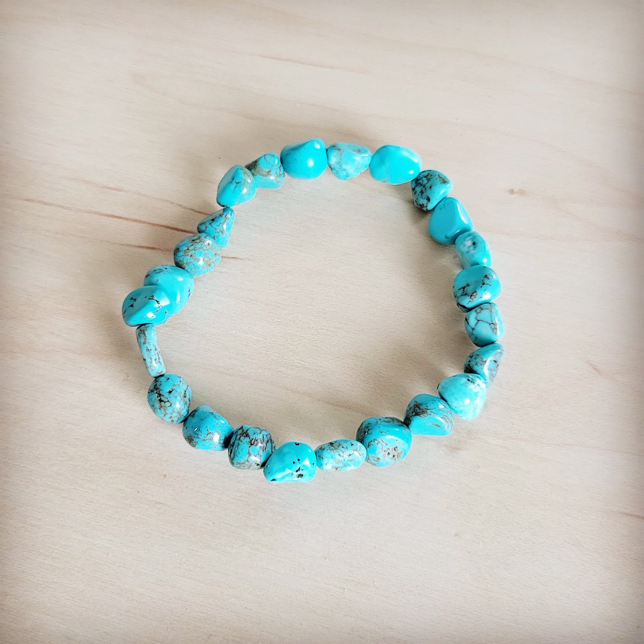 Small Beaded Turquoise Stretch Bracelet 812b | Bracelet | Wiccan Center