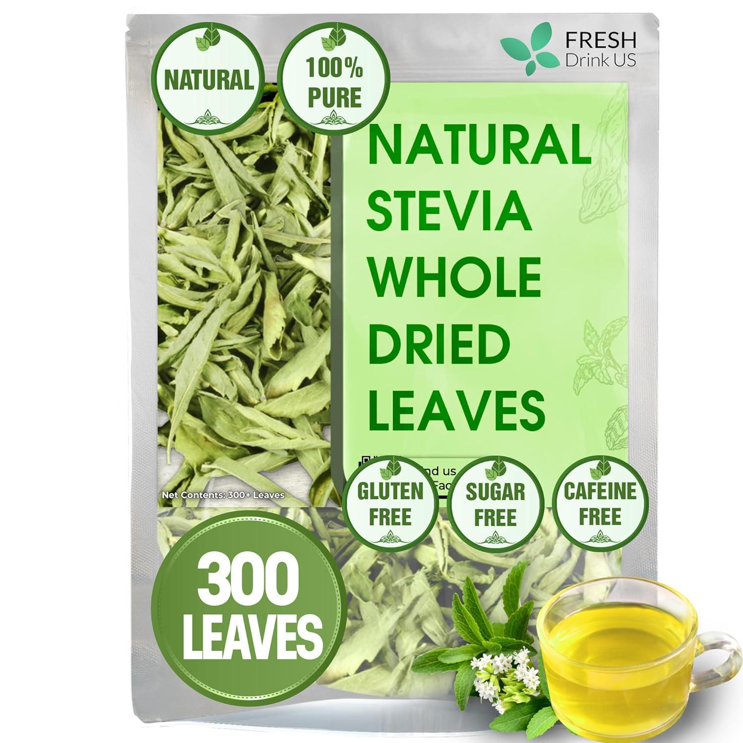 Stevia Leaf, Whole Dried Leaves, Tea Bags, Powder, 100% Natural and Pure from Stevia Leaves. Sugar Substitute for Tea, Coffee. Loose Leaf Stevia Herbal Tea. Zero Calorie Sweetener. No Sugar, No Caffeine, No Gluten, Vegan. | Tea | Wiccan Center