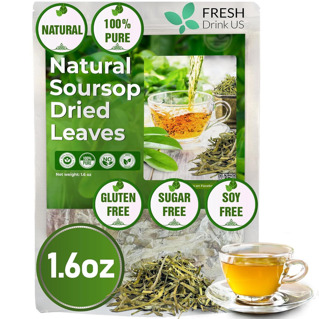 40 Premium Soursop Graviola Leaf Tea Bags, 100% Natural and Pure from Soursop Leaves, Handmade, Made With Natural Materials-Corn Fiber Tea Bag, Sugar/Caffeine/Gluten Free, Hoja Guanabana Tea | Tea | Wiccan Center