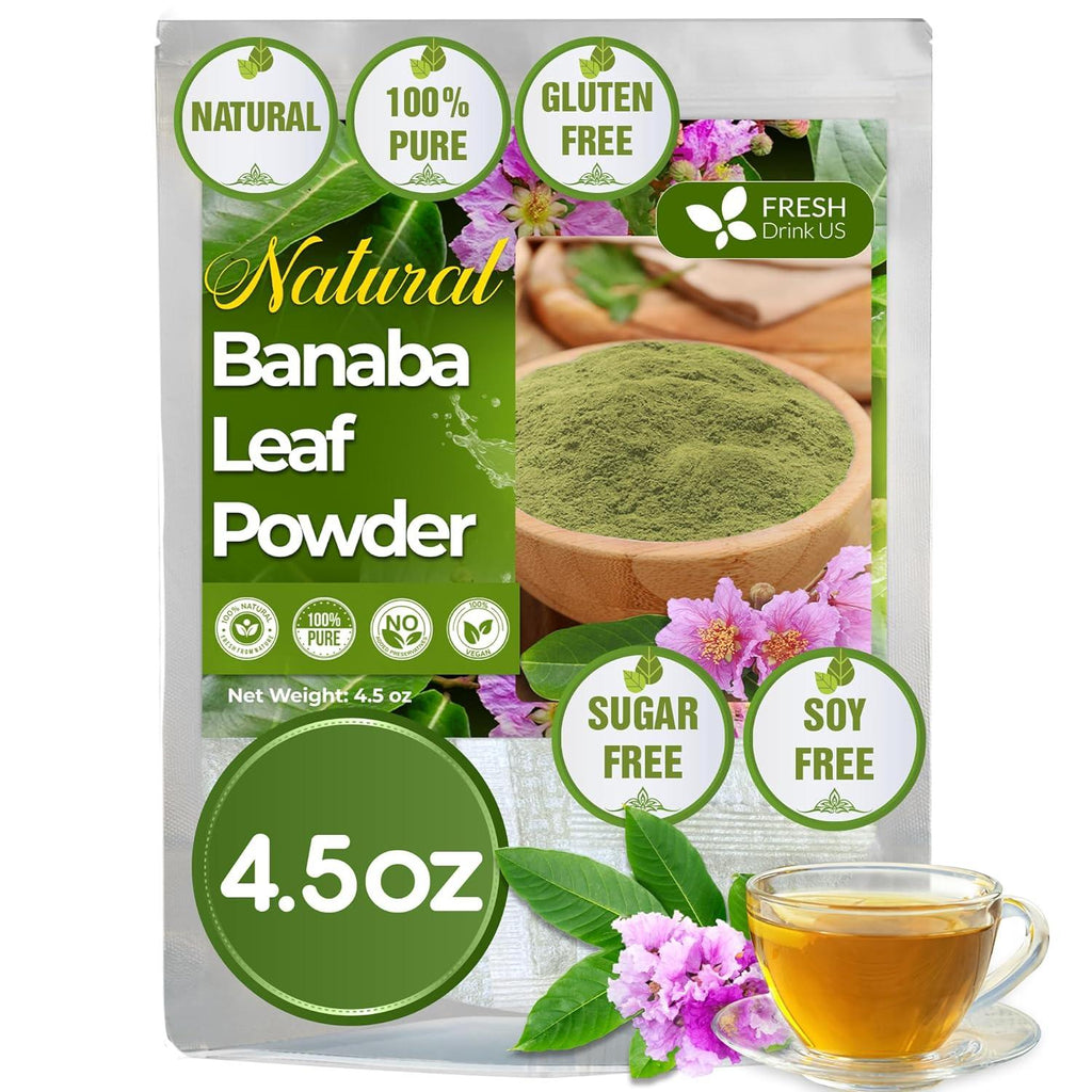 Natural Banaba Dried Leaves, Tea Bags, Powder, Whole Banaba Leaves, 100% Pure Dried Banaba Leaves, Banaba Leaf Tea, No Additives, No Caffeine, Vegan | Tea | Wiccan Center