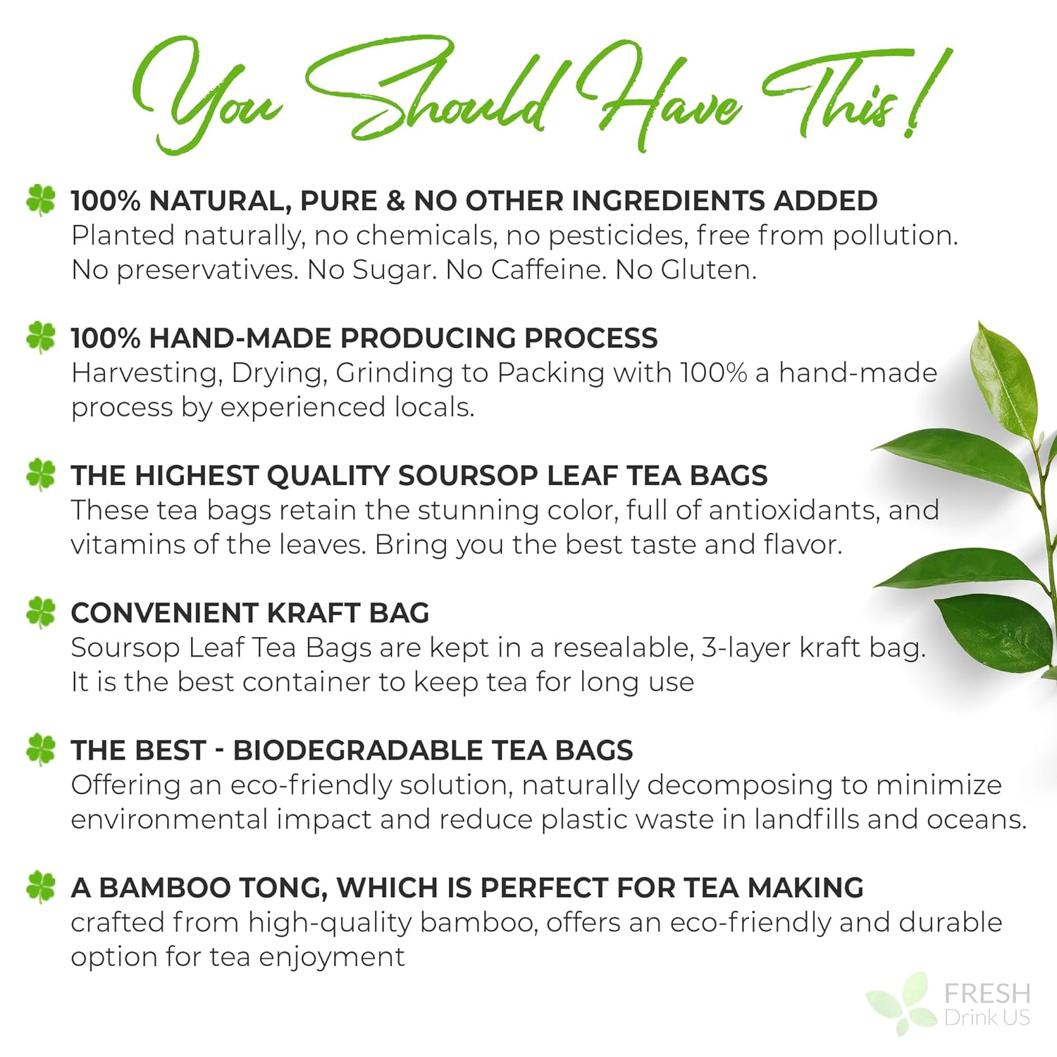 Premium Soursop Leaves Tea bags, Dried Soursop Leaves, Soursop Leaf Powder, Guanabana Leaves Tea, Hoja Guanabana Tea | Tea | Wiccan Center