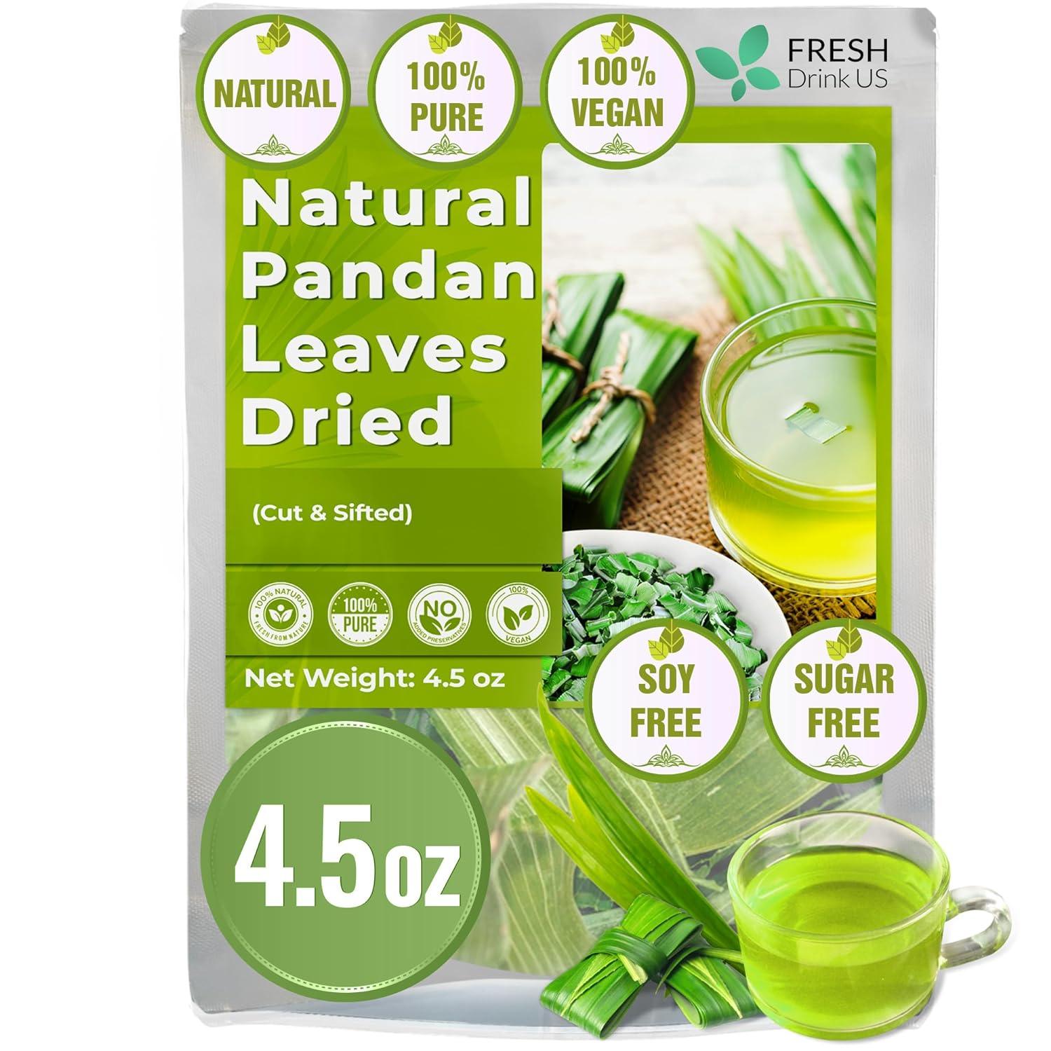 Natural Pandan Leaves Dried, Pandan Leaf Powder, 100% Pure Dried Pandan Leaves, Pandan Leaf Tea, No Additives, No Caffeine, Vegan | Tea | Wiccan Center