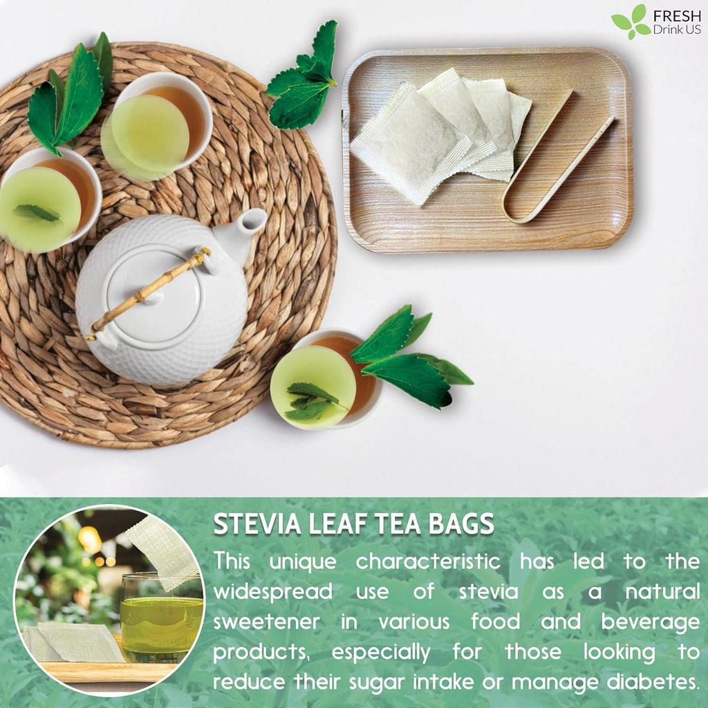 Stevia Leaf, Whole Dried Leaves, Tea Bags, Powder, 100% Natural and Pure from Stevia Leaves. Sugar Substitute for Tea, Coffee. Loose Leaf Stevia Herbal Tea. Zero Calorie Sweetener. No Sugar, No Caffeine, No Gluten, Vegan. | Tea | Wiccan Center