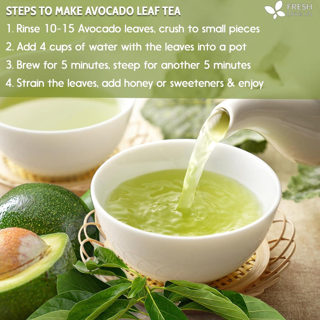 Natural Avocado Whole Leaves Dried, Tea Bags, 100% Pure from Avocado Leaves, Avocado Leaf Tea, Hojas de Aguacate Seca, No Additives, No Caffeine, Vegan | Tea | Wiccan Center
