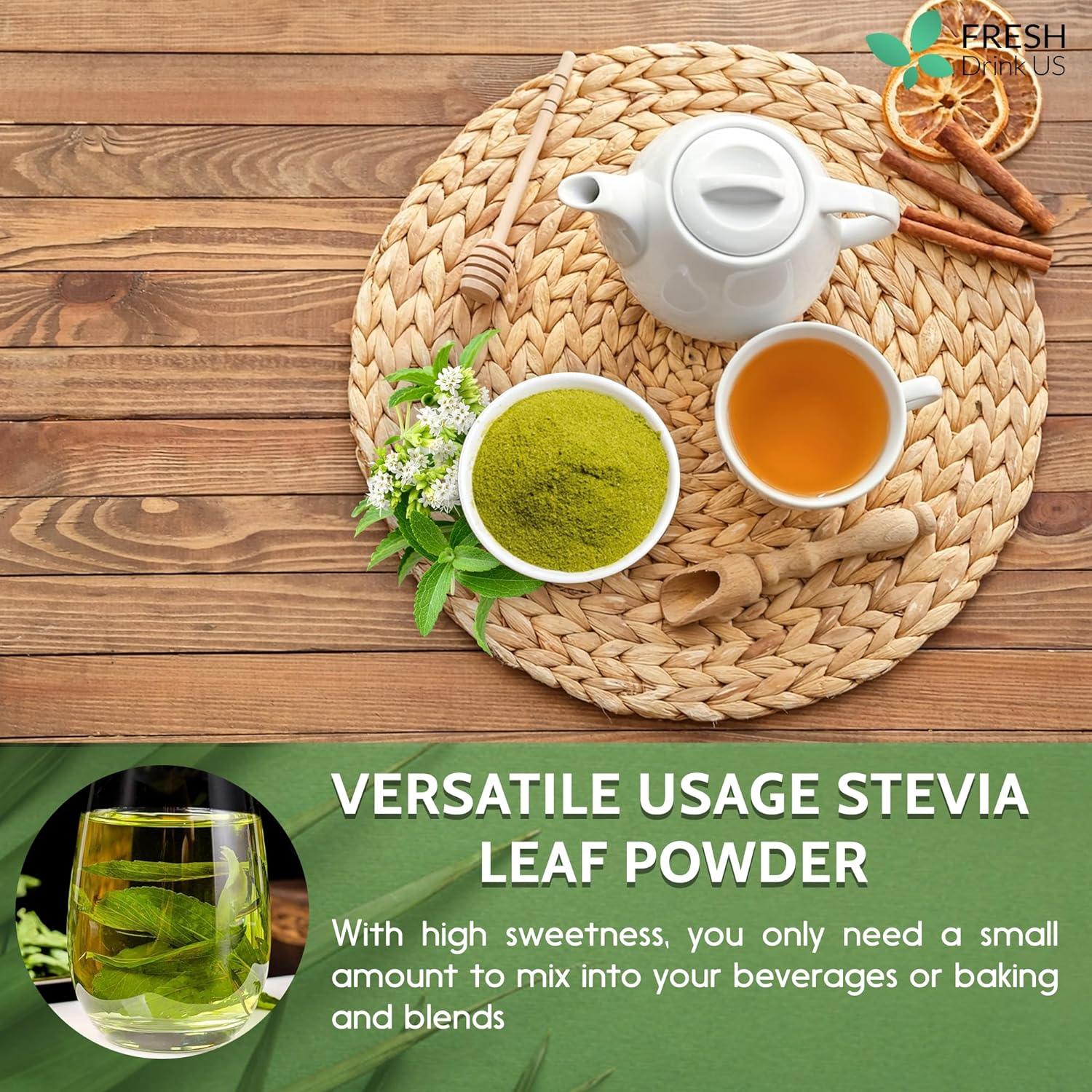 Stevia Leaf, Whole Dried Leaves, Tea Bags, Powder, 100% Natural and Pure from Stevia Leaves. Sugar Substitute for Tea, Coffee. Loose Leaf Stevia Herbal Tea. Zero Calorie Sweetener. No Sugar, No Caffeine, No Gluten, Vegan. | Tea | Wiccan Center