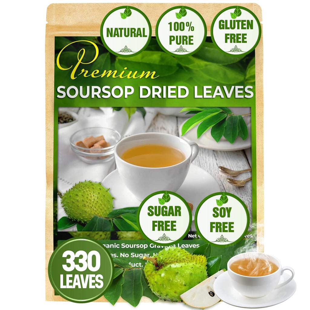 40 Premium Soursop Graviola Leaf Tea Bags, 100% Natural and Pure from Soursop Leaves, Handmade, Made With Natural Materials-Corn Fiber Tea Bag, Sugar/Caffeine/Gluten Free, Hoja Guanabana Tea | Tea | Wiccan Center