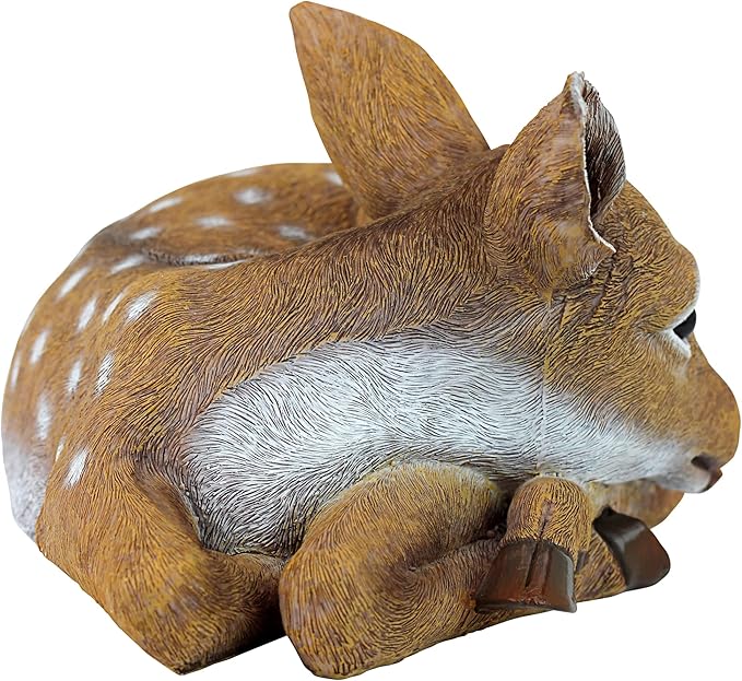 Design Toscano Hershel, the Forest Fawn Baby Deer Statue | Outdoor Statues | Wiccan Center