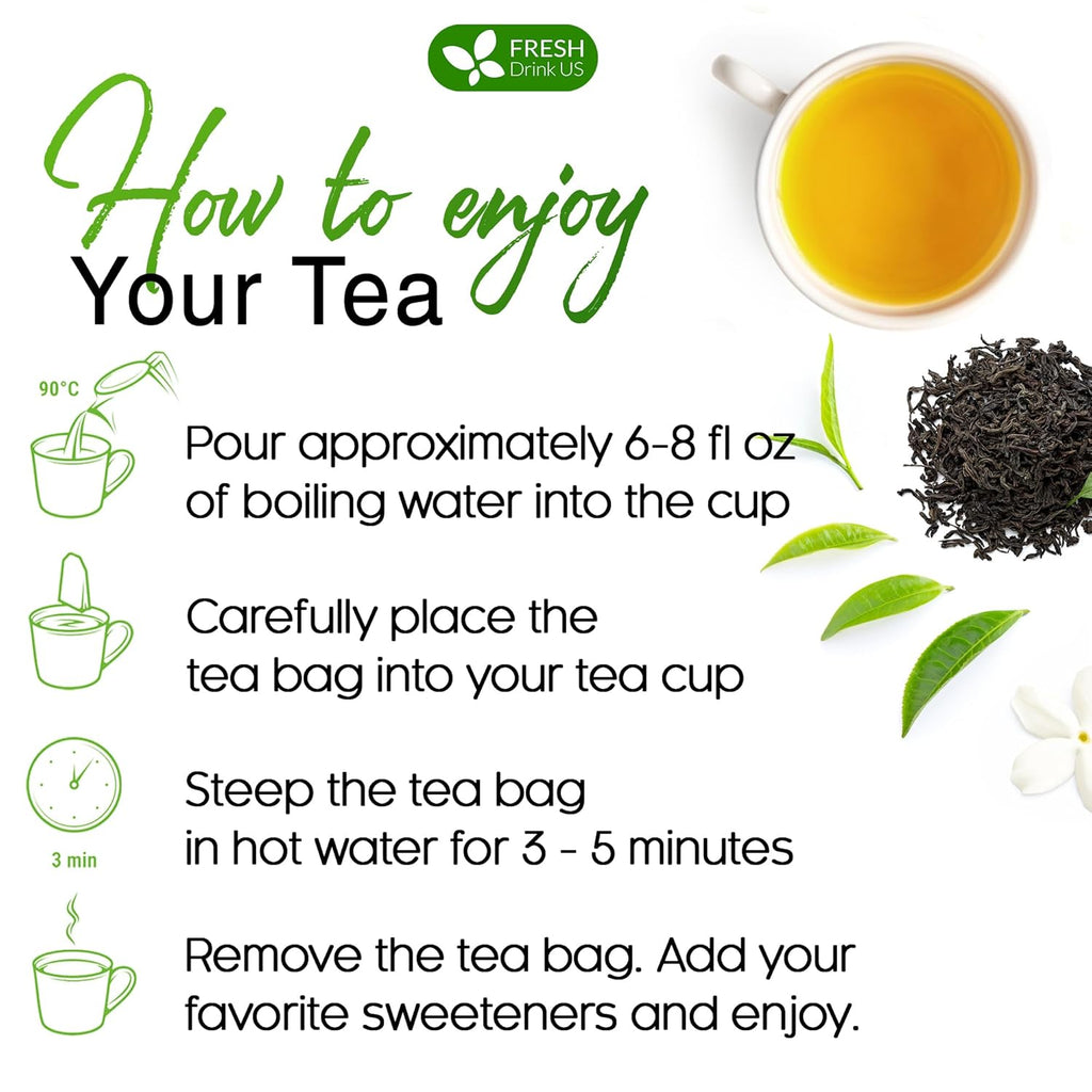 Premium Green Tea Bags, 100% Natural & Pure from Green Tea. Green Herbal Tea. No Sugar, No Gluten, Vegan | Tea | Wiccan Center