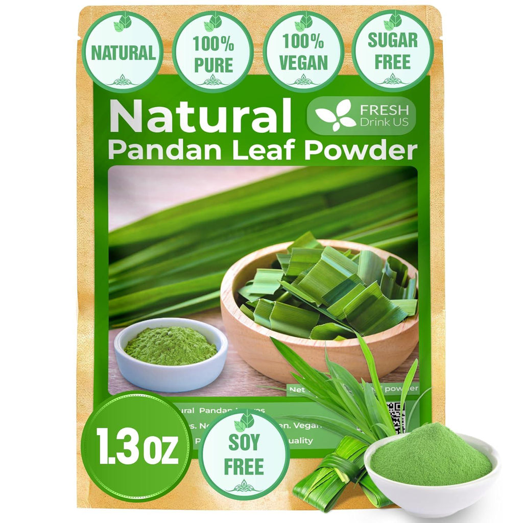 Natural Pandan Leaves Dried, Pandan Leaf Powder, 100% Pure Dried Pandan Leaves, Pandan Leaf Tea, No Additives, No Caffeine, Vegan | Tea | Wiccan Center