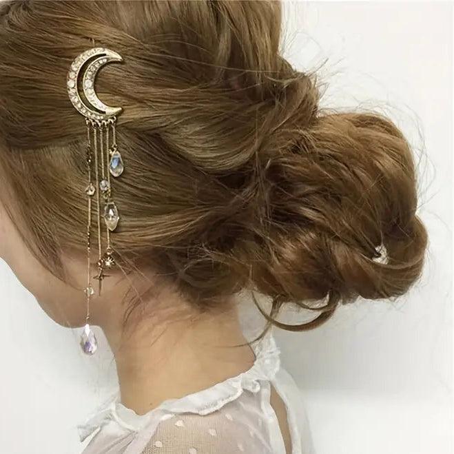Crescent Moon Hair Clip
