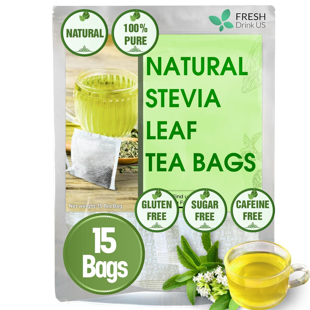 Stevia Leaf, Whole Dried Leaves, Tea Bags, Powder, 100% Natural and Pure from Stevia Leaves. Sugar Substitute for Tea, Coffee. Loose Leaf Stevia Herbal Tea. Zero Calorie Sweetener. No Sugar, No Caffeine, No Gluten, Vegan. | Tea | Wiccan Center