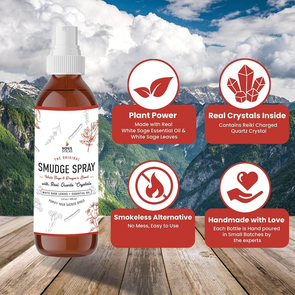 White Sage & Dragon's Blood Smudge Spray | Smudge Spray | Wiccan Center