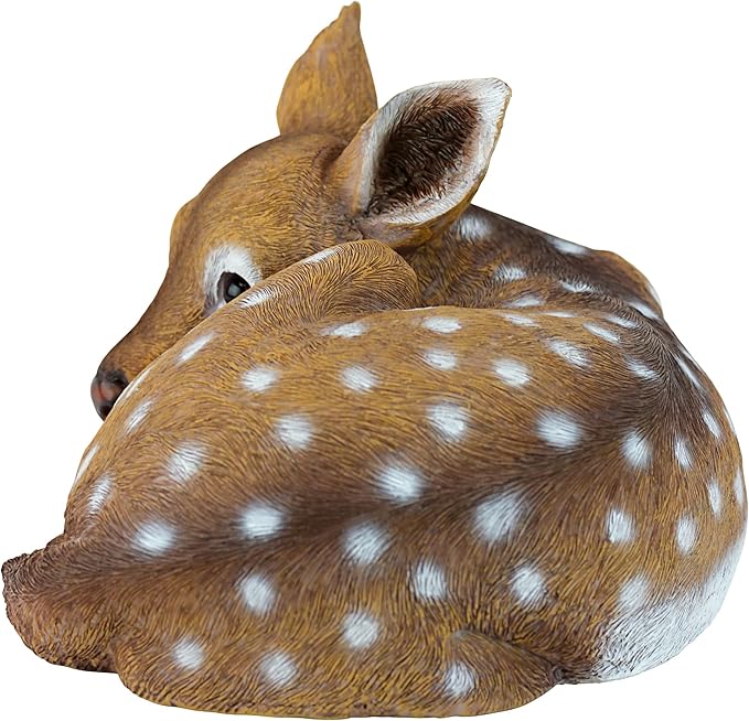 Design Toscano Hershel, the Forest Fawn Baby Deer Statue | Outdoor Statues | Wiccan Center