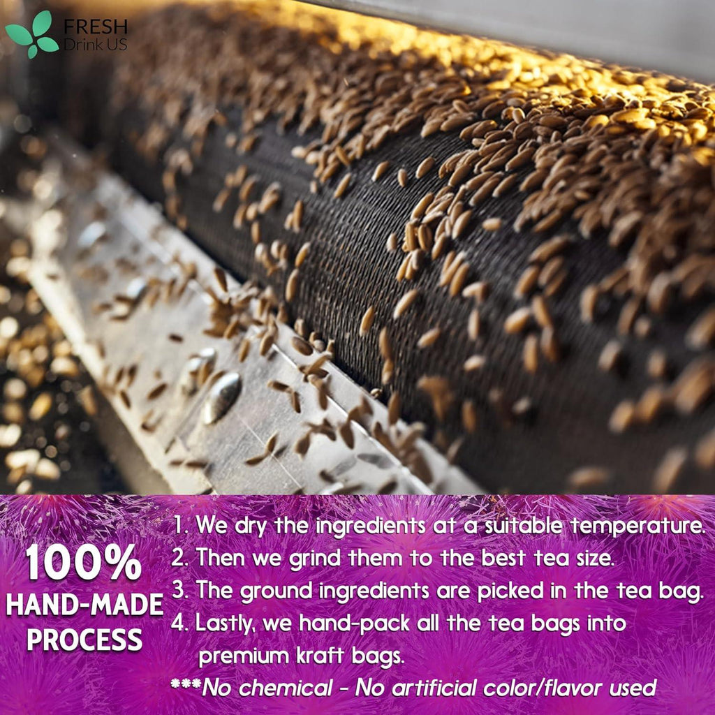 Premium Milk Thistle Tea Bags, 100% Natural & Pure from Milk Thistle Seeds. Milk Thistle Seed Herbal Tea. Milk Thistle Seed Tea. Made with Natural Material Tea Bags. No Sugar, No Caffeine, No Gluten, Vegan. | Tea | Wiccan Center