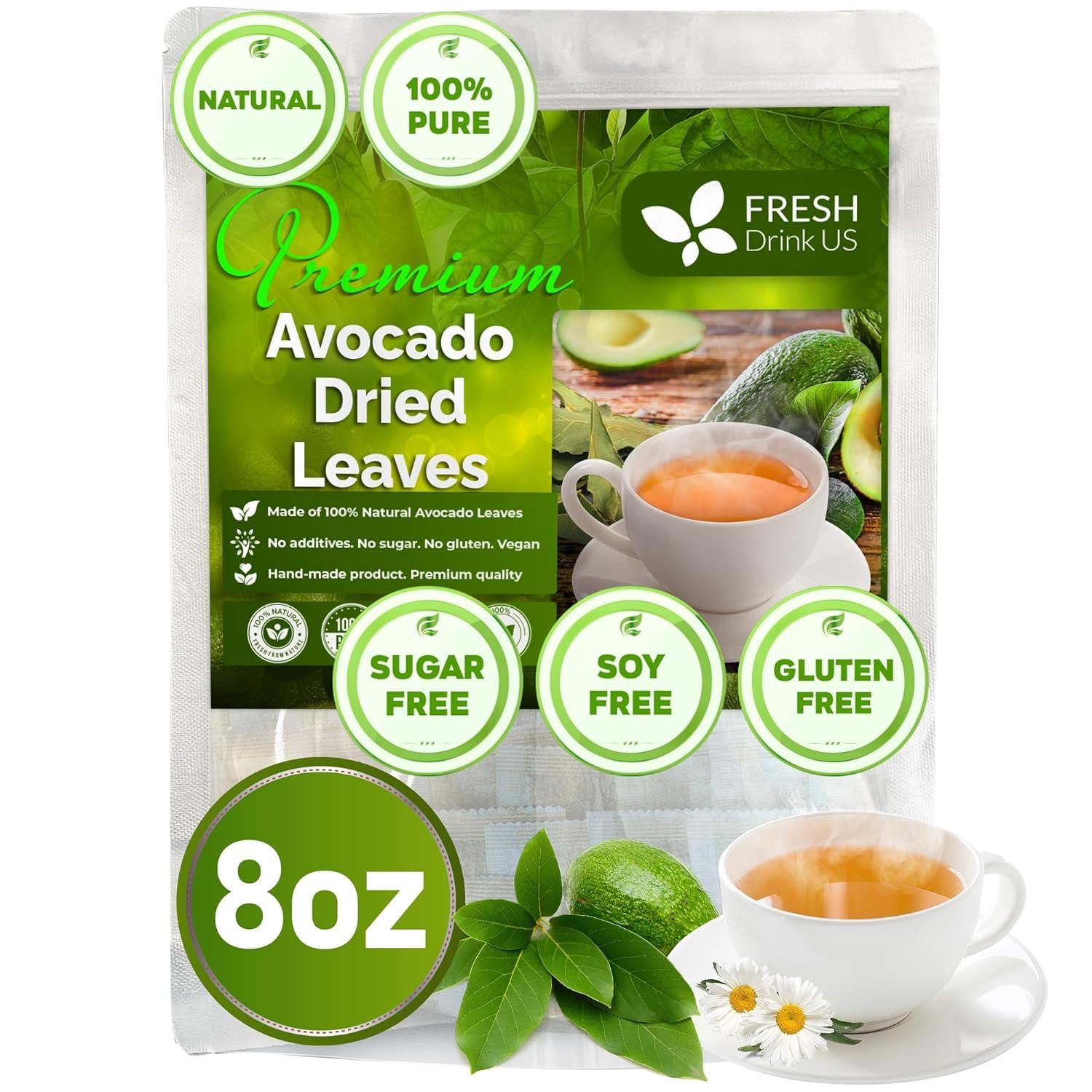 Natural Avocado Whole Leaves Dried, Tea Bags, 100% Pure from Avocado Leaves, Avocado Leaf Tea, Hojas de Aguacate Seca, No Additives, No Caffeine, Vegan | Tea | Wiccan Center
