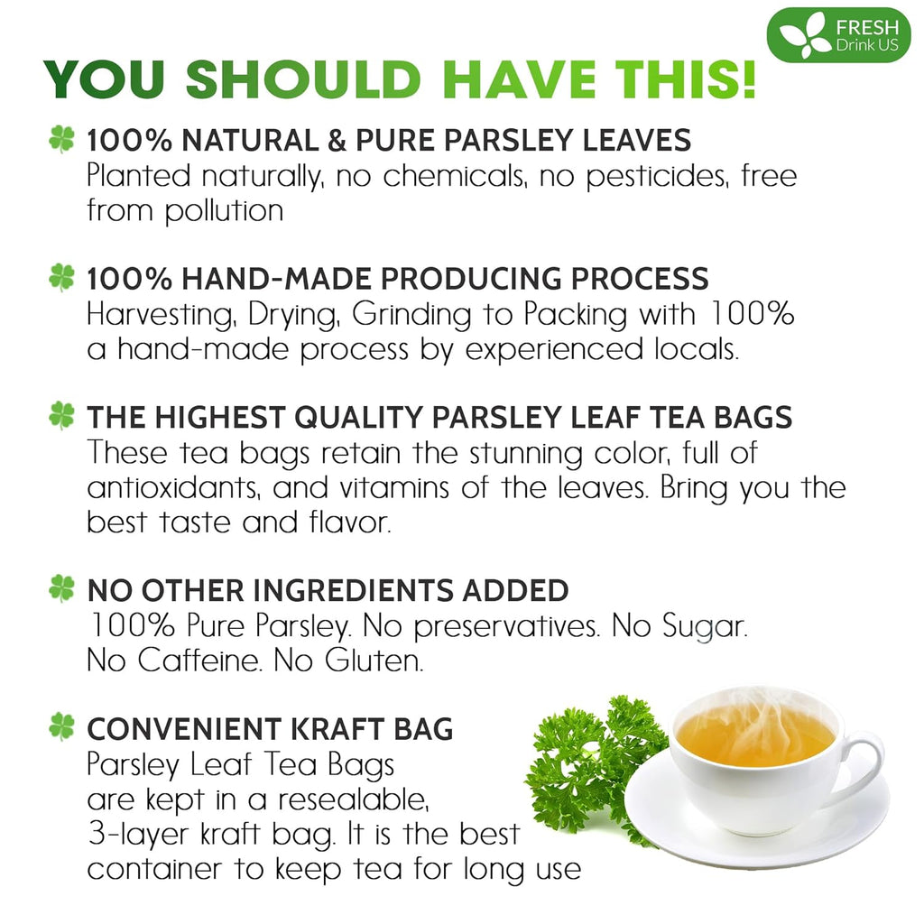 Premium Parsley Leaf Tea Bags, 100% Natural & Pure from Parsley Leaves. | | Wiccan Center